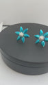 Pure Silver Enamel Blue Flowers 5g (Pack of 2)